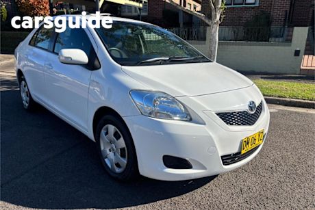 White 2008 Toyota Yaris Sedan YRS