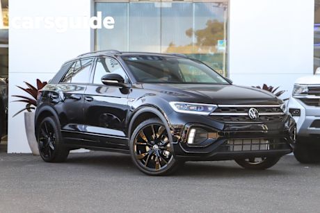 Black 2025 Volkswagen T-ROC Wagon 140TSI R-Line
