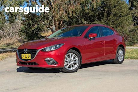 Red 2015 Mazda 3 Hatchback Maxx