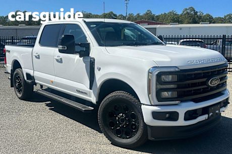 White 2023 Ford F350 Ute Tray Lariat
