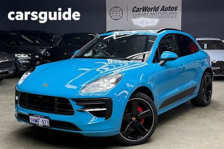 Blue 2020 Porsche Macan Wagon