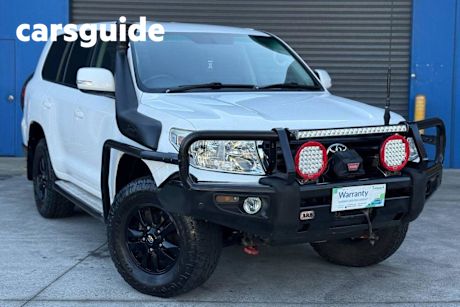 White 2014 Toyota Landcruiser Wagon GXL (4x4) VDJ200R MY14