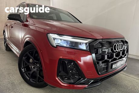 Red 2025 Audi Q7 Wagon 50 TDI S Line Quattro Mhev