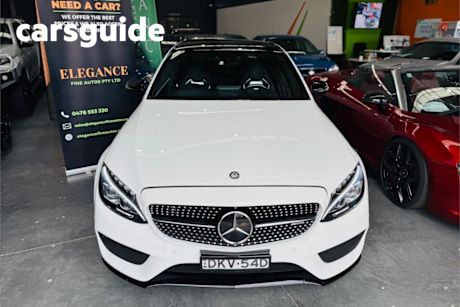 White 2016 Mercedes-Benz C43 Sedan