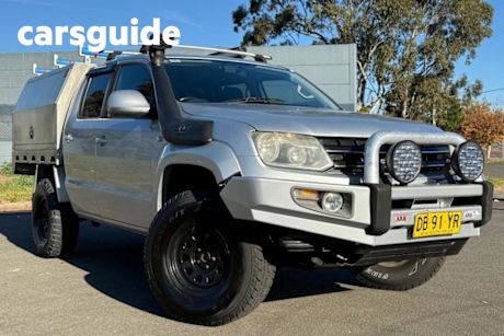 Silver 2012 Volkswagen Amarok Ute Tray TDI400 4Mot Highline