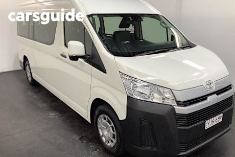 White 2020 Toyota Hiace Bus Slwb Commuter (12 Seats)