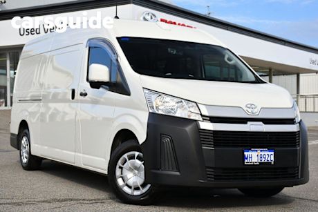 White 2024 Toyota Hiace Van Slwb Barn Door