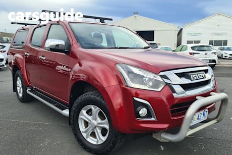 Red 2018 Isuzu D-MAX Crew Cab Utility LS-U HI-Ride (4X4)