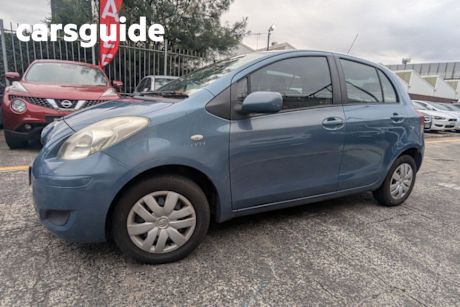Blue 2010 Toyota Yaris Hatchback YR