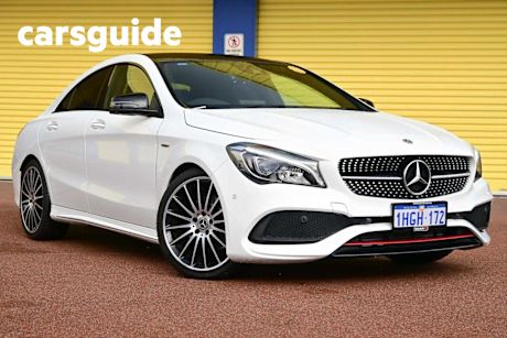 White 2018 Mercedes-Benz CLA250 Coupe Sport 4Matic