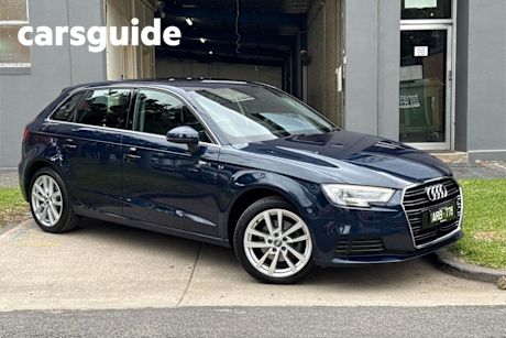 Blue 2017 Audi A3 Hatchback 1.4 Tfsi Sportback COD