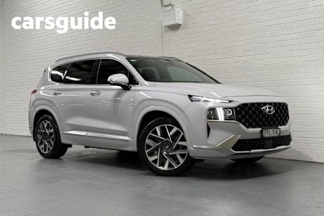White 2022 Hyundai Santa FE Wagon Highlander Crdi (awd)