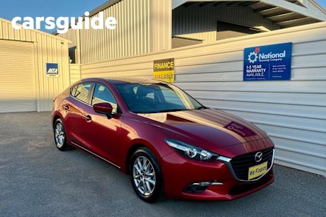 Red 2016 Mazda 3 Sedan Maxx