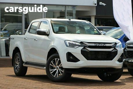 White 2024 Isuzu D-MAX Crew Cab Utility LS-U (4X2) High-Ride