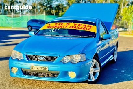 Blue 2005 Ford Falcon Utility XR6T