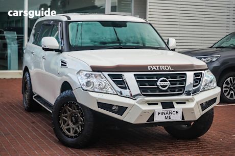 White 2019 Nissan Patrol Wagon TI (4X4) (5YR)