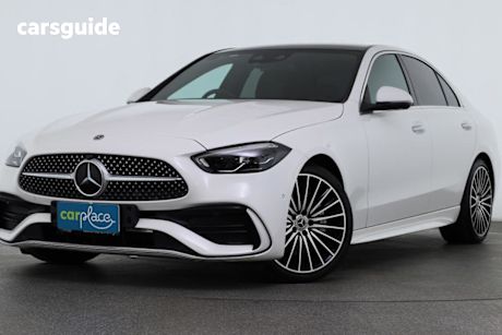 White 2022 Mercedes-Benz C300 Sedan Mhev