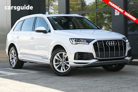White 2022 Audi Q7 Wagon 45 TDI Quattro Mhev