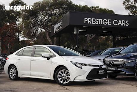 White 2022 Toyota Corolla Sedan Ascent Sport Hybrid