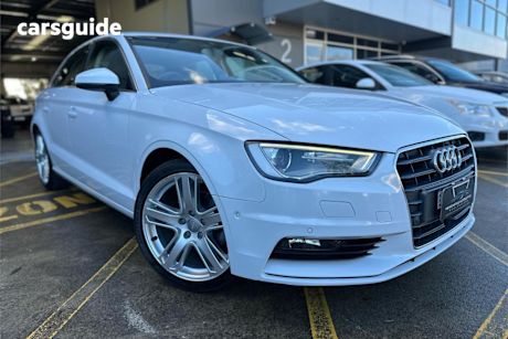 White 2014 Audi A3 Sedan 2.0 TDI Ambition
