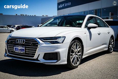 White 2023 Audi A6 Sedan 40 Tfsi S Line Mhev