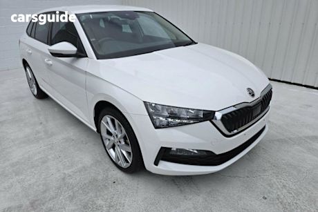 White 2023 Skoda Scala Hatchback Ambition 85TSI