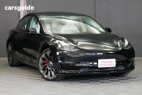 Black 2022 Tesla Model 3 Sedan Performance