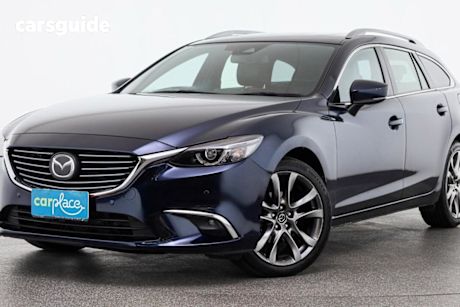 Blue 2017 Mazda 6 Wagon Atenza