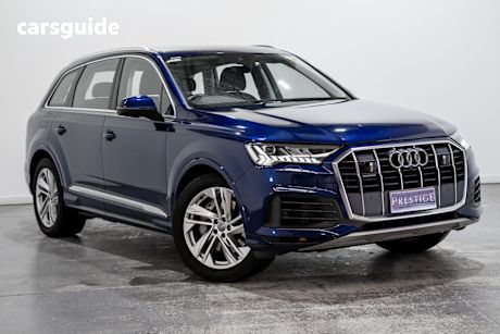 Blue 2020 Audi Q7 Wagon 45 TDI Quattro Mhev