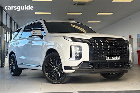 White 2024 Hyundai Palisade Wagon Calligraphy Black INK (7 Seat)