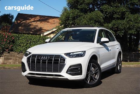 White 2021 Audi Q5 Wagon 40 TDI Quattro Mhev