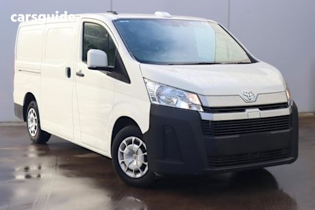 White 2023 Toyota Hiace Van LWB