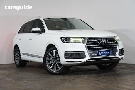 White 2017 Audi Q7 Wagon 3.0 TDI Quattro