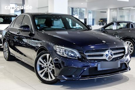 Blue 2020 Mercedes-Benz C200 Sedan