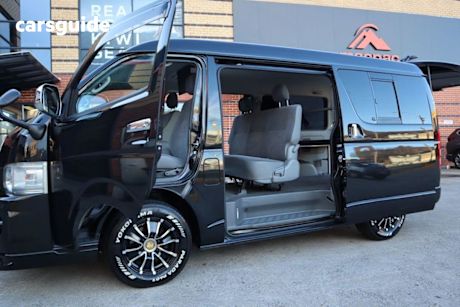 Black 2007 Toyota HiAce Camper Commercial