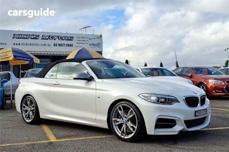 White 2016 BMW M235I Convertible