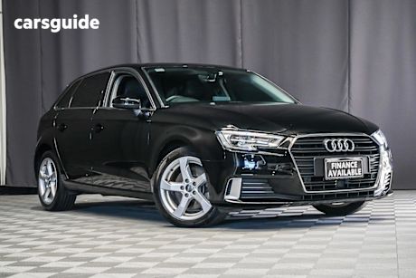 Black 2018 Audi A3 Hatchback 2.0 Tfsi Sportback