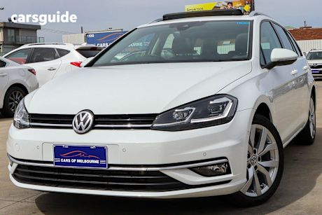 White 2019 Volkswagen Golf Wagon 110 TSI Highline