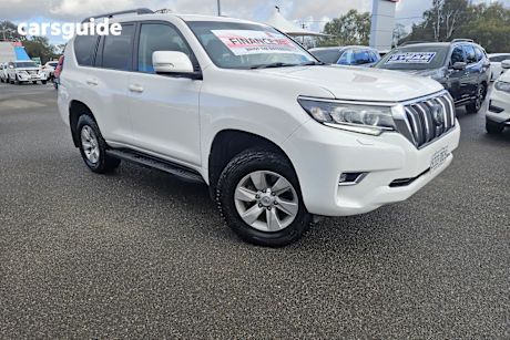 White 2022 Toyota Landcruiser Prado Wagon GXL Flat Tailgate