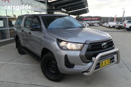 Silver 2021 Toyota Hilux Double Cab Pick Up SR HI-Rider