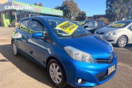 Blue 2013 Toyota Yaris Hatchback YRX