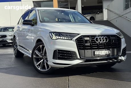 White 2020 Audi Q7 Wagon 50 TDI Quattro Mhev