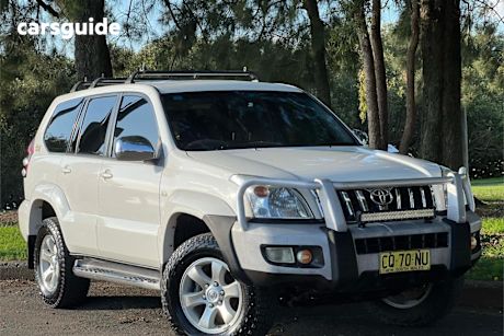 White 2004 Toyota Landcruiser Prado Wagon GXL (4X4)