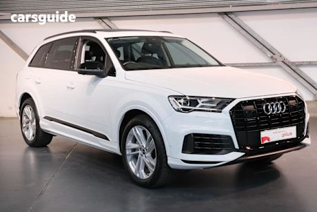 White 2022 Audi Q7 Wagon 45 TDI Quattro Mhev