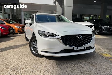 White 2024 Mazda 6 Sedan G25 Sport