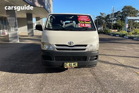 White 2009 Toyota Hiace Van LWB