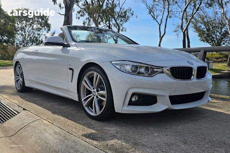 White 2015 BMW 420I Convertible Modern Line