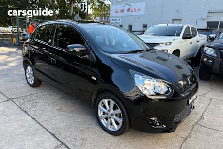 Black 2013 Mitsubishi Mirage Hatchback LS
