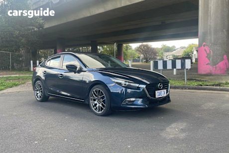 Blue 2018 Mazda 3 Sedan SP25 GT