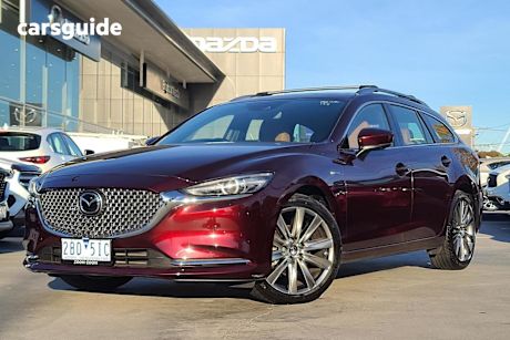 Red 2024 Mazda 6 Wagon 20TH Anniversary
